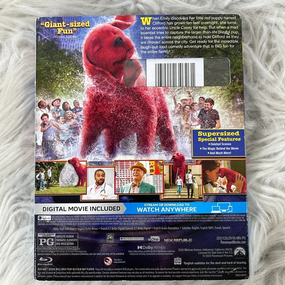 CLIFFORD THE BIG RED DOG BLU-RAY NEW - Picture 3 of 4